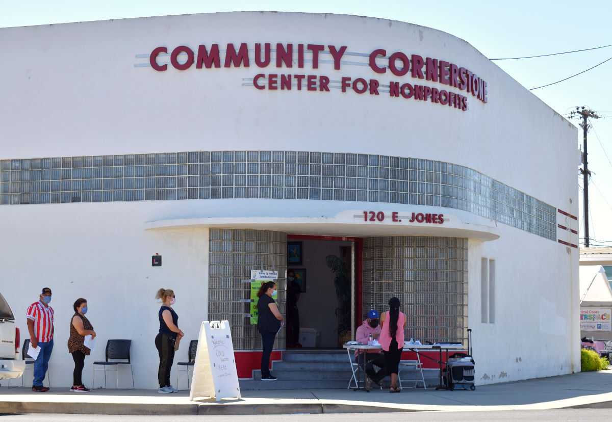 Santa Barbara County Public Health Department mobile clinic in Santa Maria
